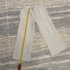 Brandy Melville Light Gray waffle sweatpants, hemmed